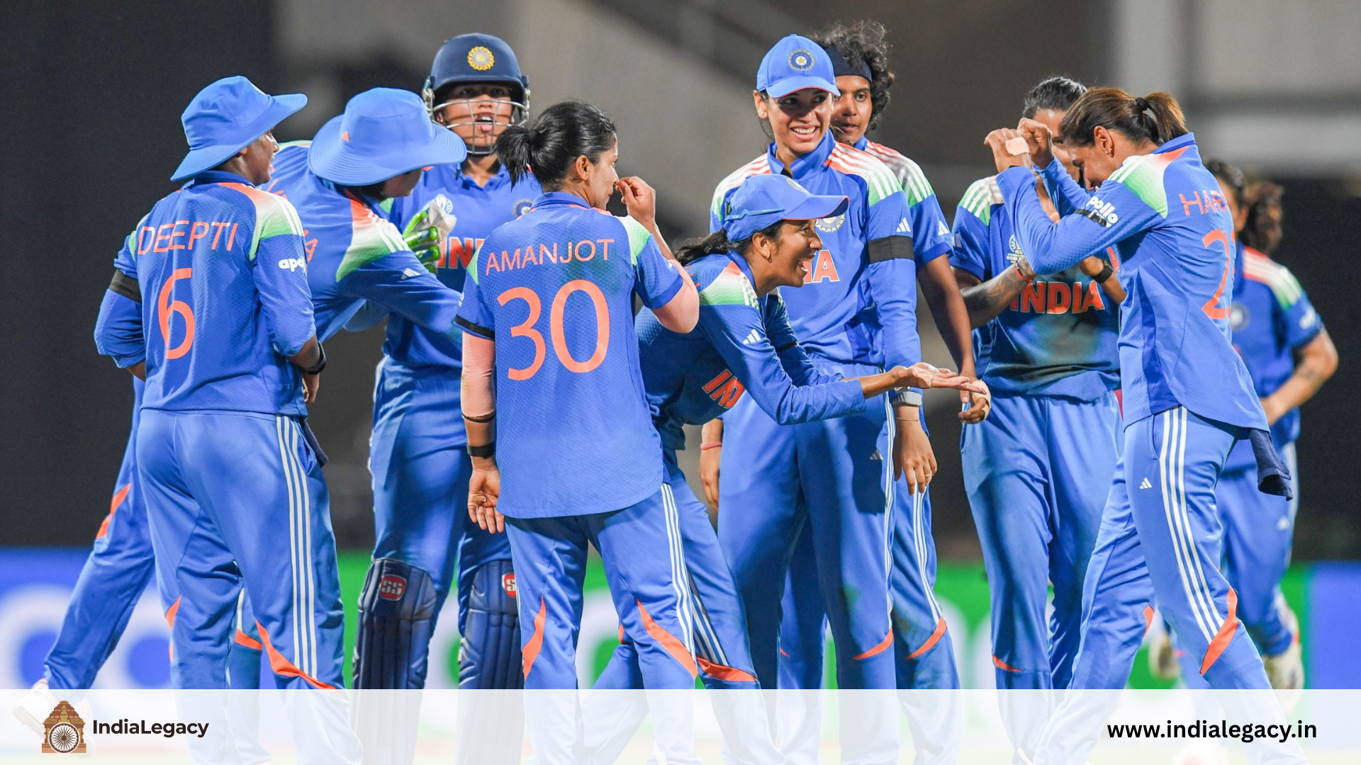 Indian cricket team celebrating ICC Champions Trophy victory, proud moment in IndiaLegacy