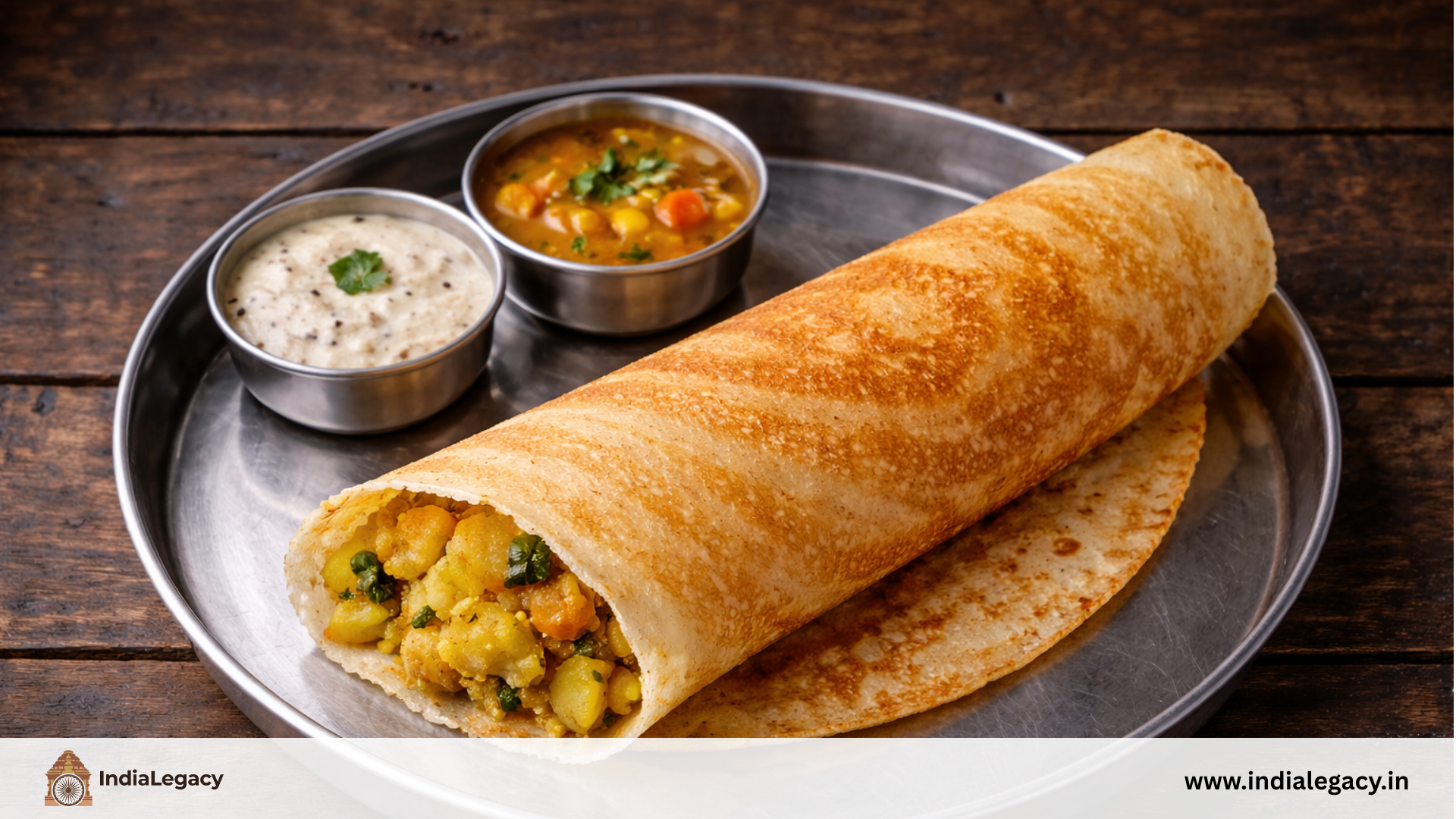 Crispy masala dosa authentic South Indian food