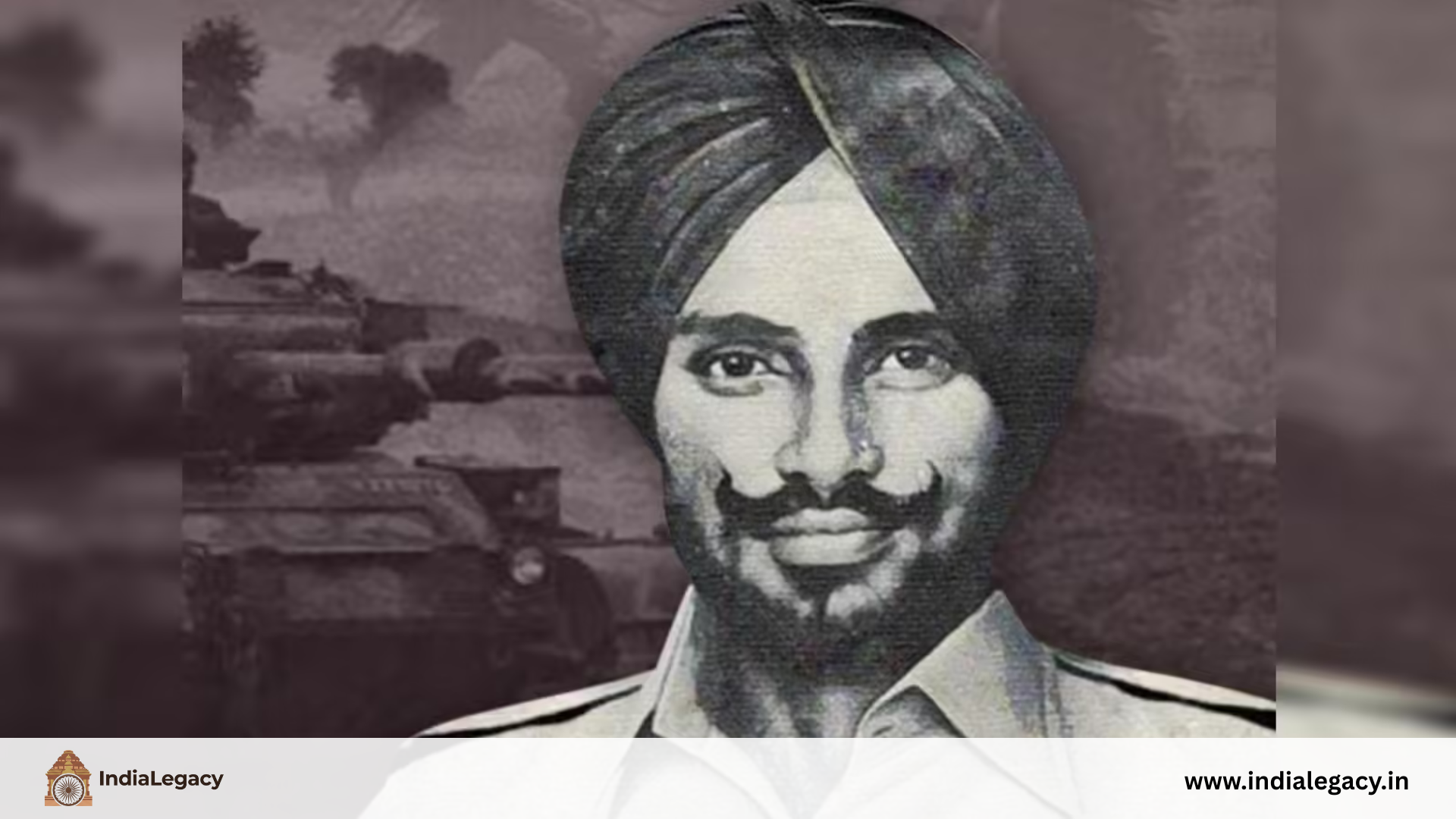 Nirmal Jit Singh Sekhon Indian Air Force pilot portrait