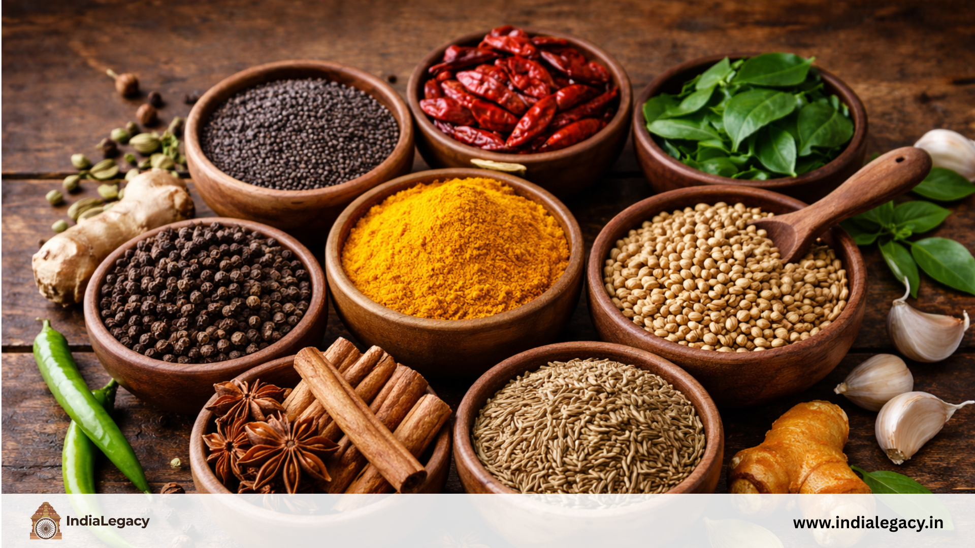 South Indian spices used in traditional cooking