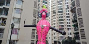 Dussehra Ravan effigy burning celebration
