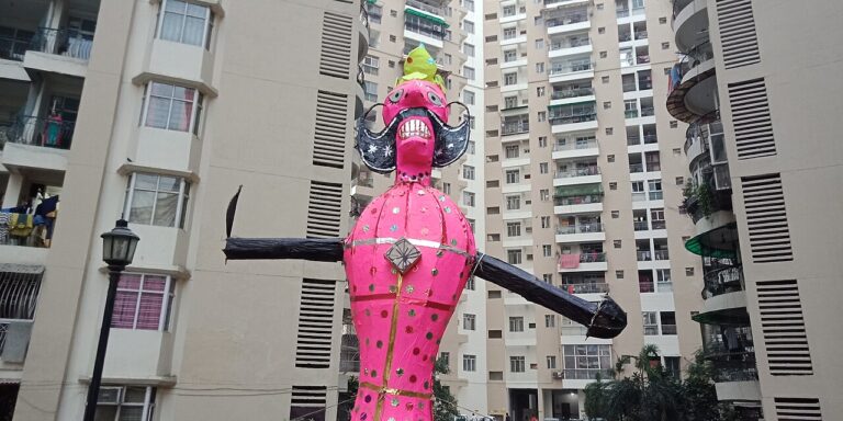 Dussehra Ravan effigy burning celebration